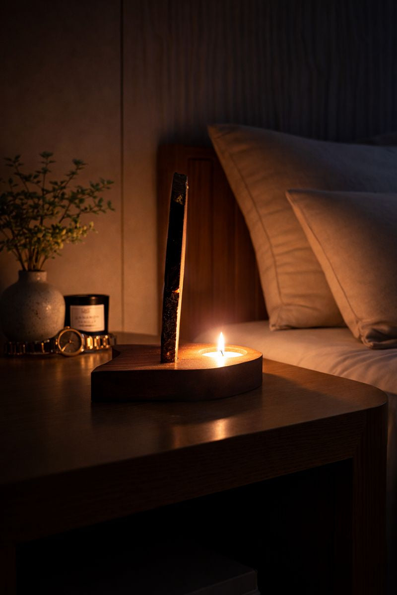 Handcrafted Agate Stone Table Lamp - Premium Energy Décor