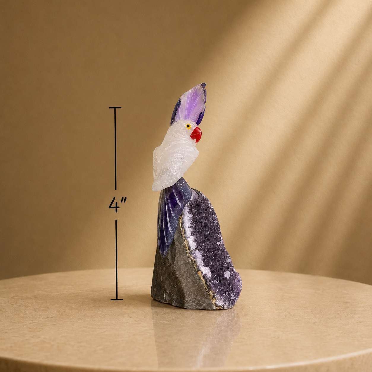 Luxury Gemstone Bird Figurine