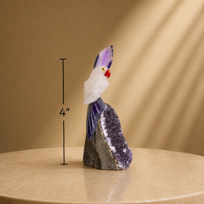 Luxury Gemstone Bird Figurine