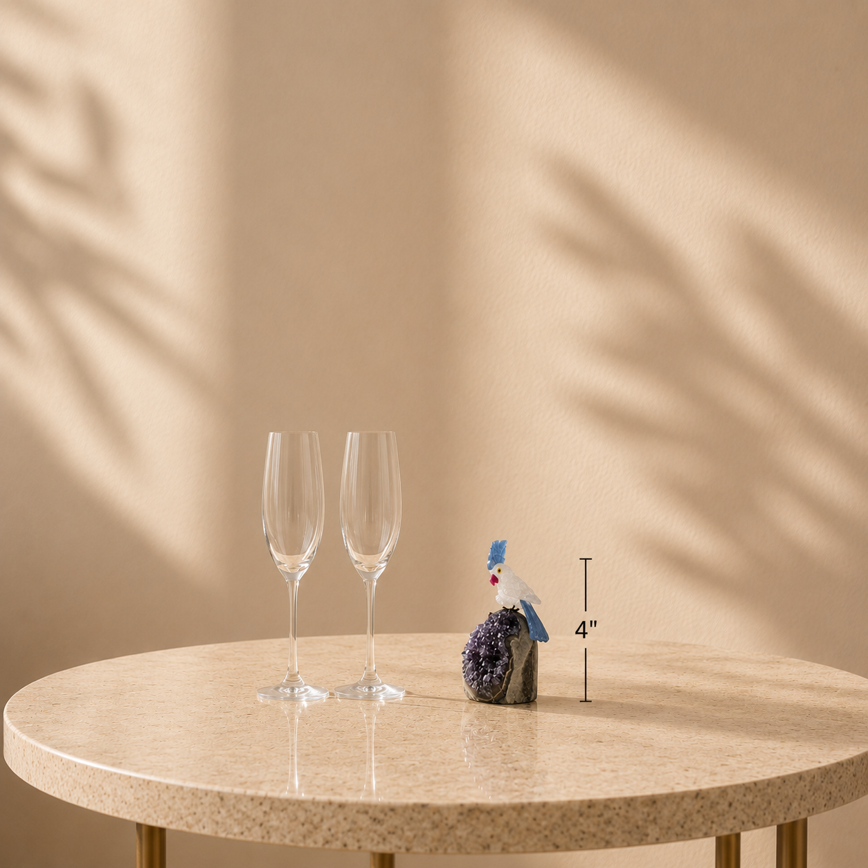 Gemstone Bird Statement Décor