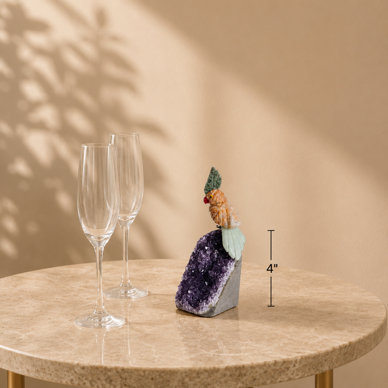 Gemstone Bird Décor Accent
