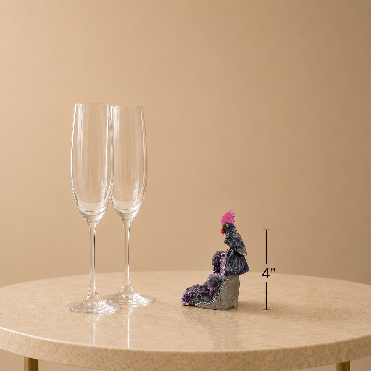 Gemstone Bird Décor