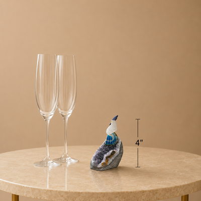 Gemstone Bird Figure
