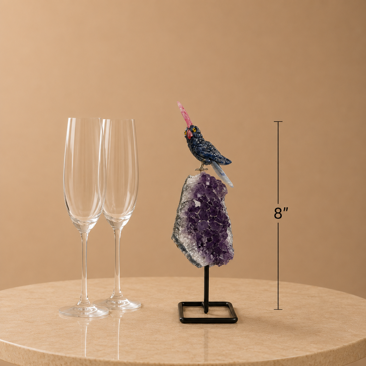 Gemstone Bird Figurine