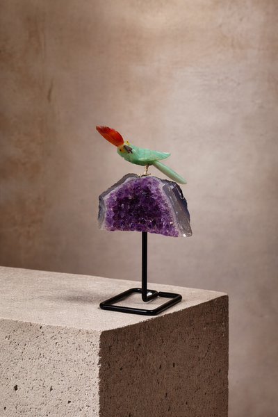 Semi-Precious Gemstone Bird Idol