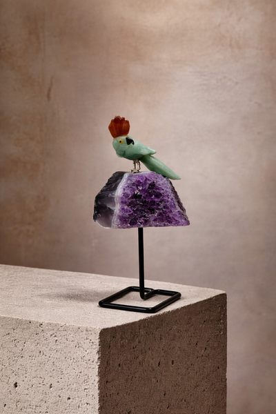 Semi-Precious Gemstone Bird Idol