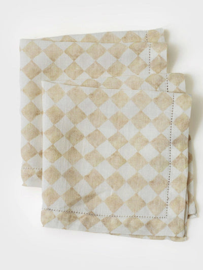 Beige Table Runner and Napkin  Gift Set