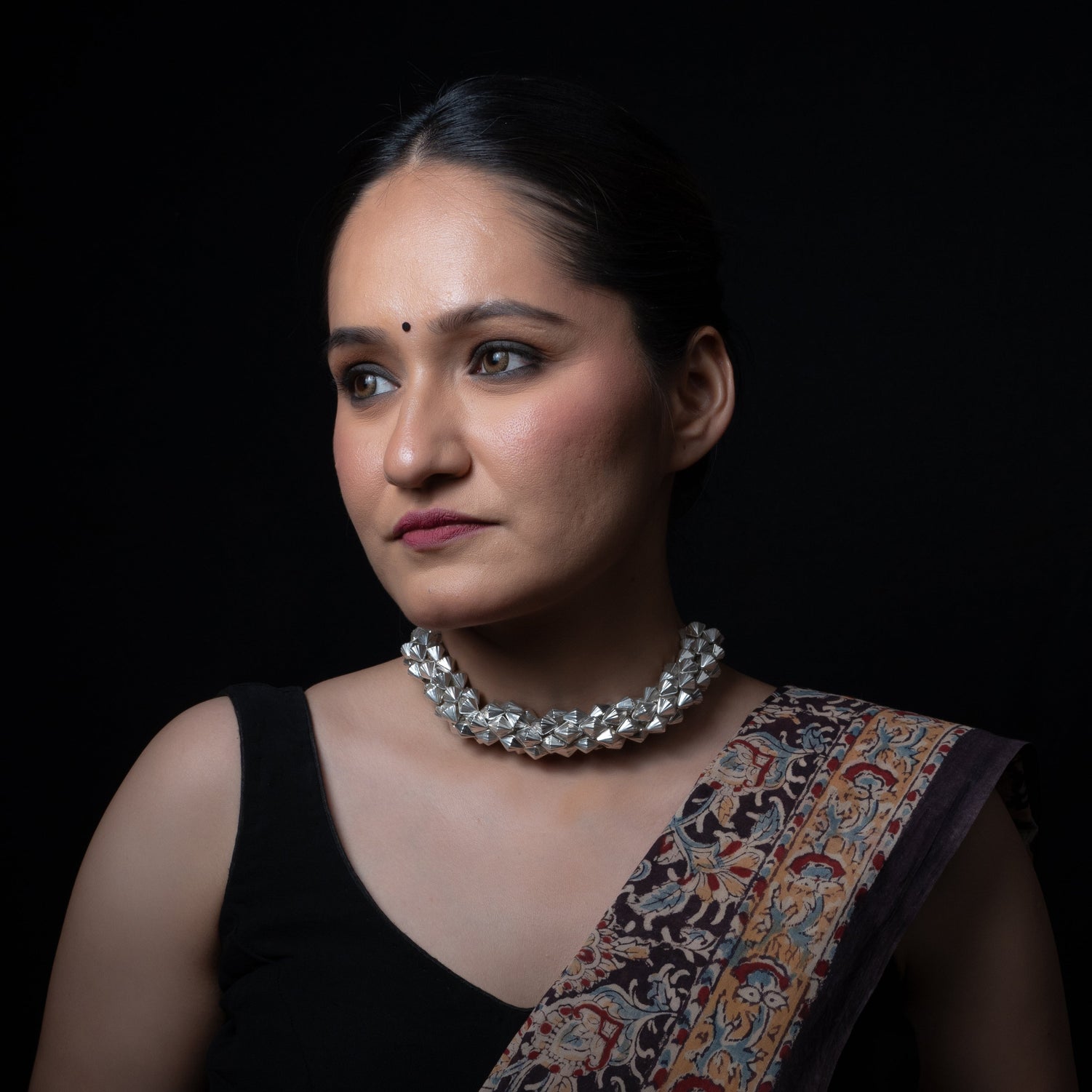 Chir Guluband Silver Choker Necklace