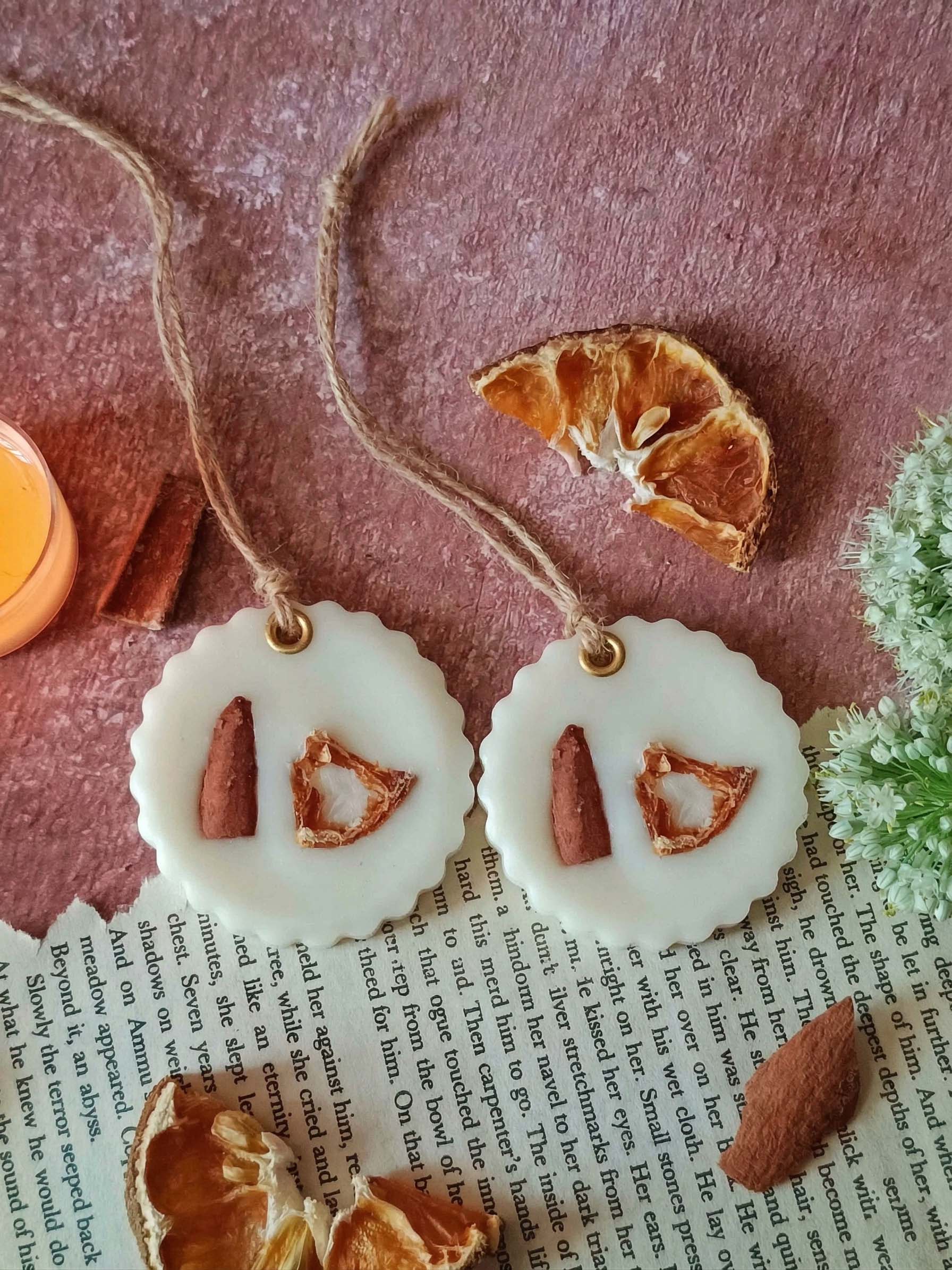 Scented Wax Sachet Circle Frame - Orange