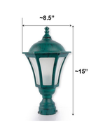Classic Antique Green Outdoor Gate Light