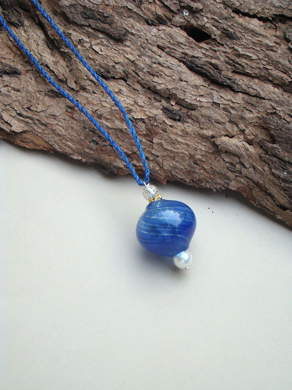 Classic Charm - Necklace Blue -R