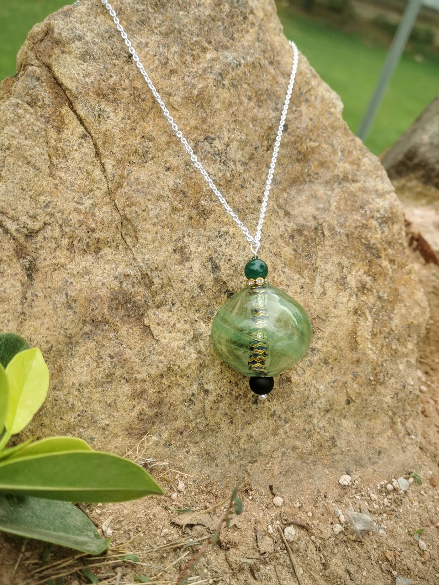 Classic Charm Necklace - Green