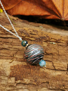 Classic Charm Necklace - Silver Black