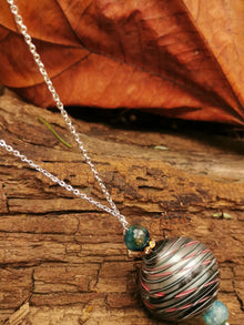 Classic Charm Necklace - Silver Black