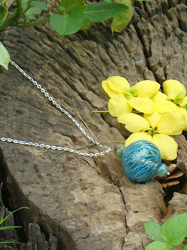 Classic Charm Necklace Blue