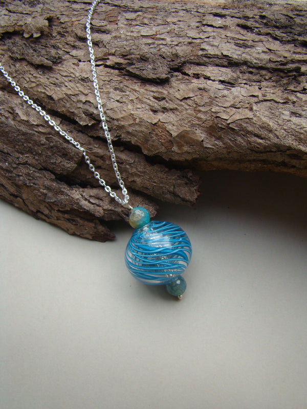 Classic Charm Necklace Blue