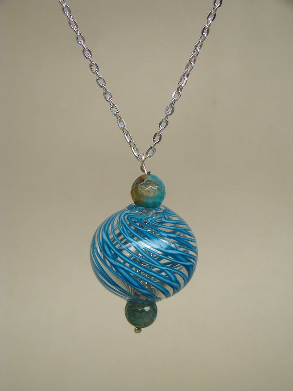 Classic Charm Necklace Blue