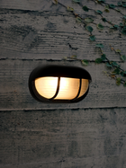 Classic Rounded Black Outdoor Bulkhead Light