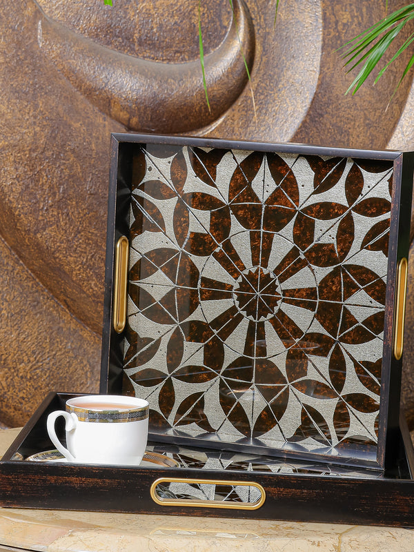 Classic Serving/Vanity Tray - Set Of 2