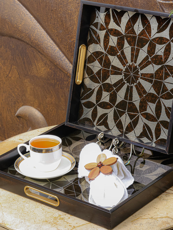 Classic Serving/Vanity Tray - Set Of 2