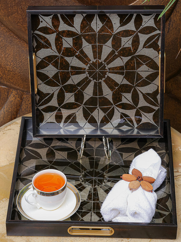 Classic Serving/Vanity Tray - Set Of 2