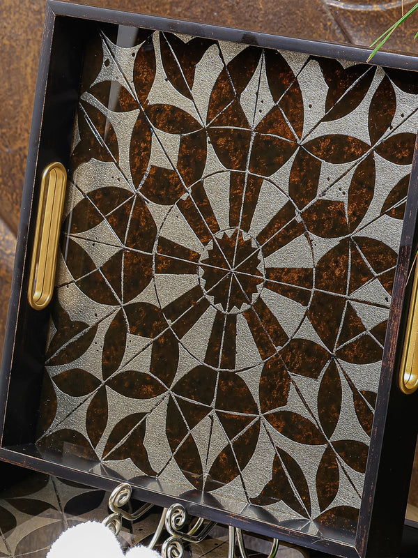 Classic Serving/Vanity Tray - Set Of 2