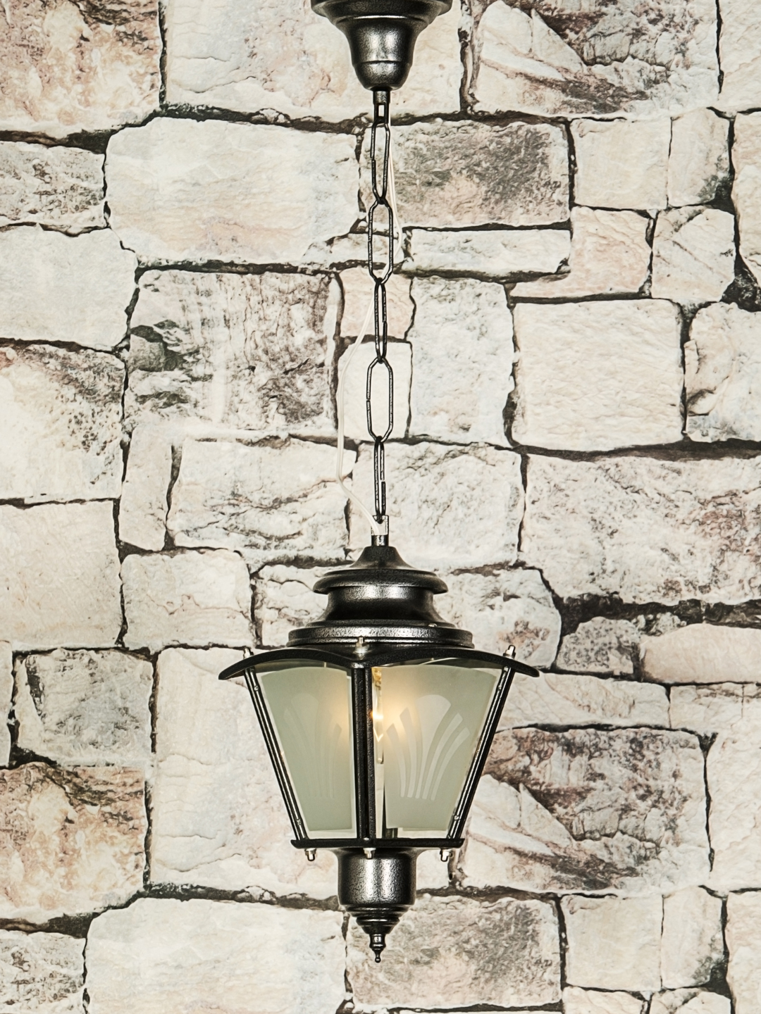 Classic Silver Grey Outdoor Lantern Light