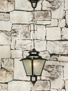 Classic Silver Grey Outdoor Lantern Light