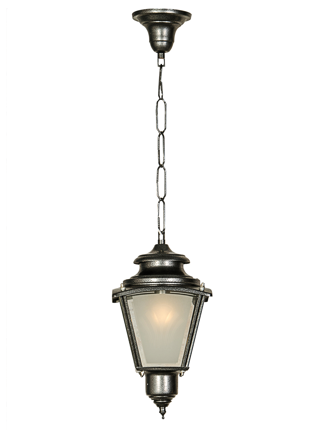 Classic Silver Grey Outdoor Lantern Light