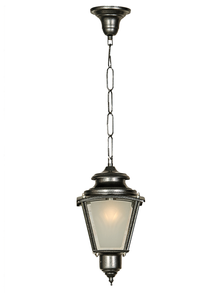 Classic Silver Grey Outdoor Lantern Light