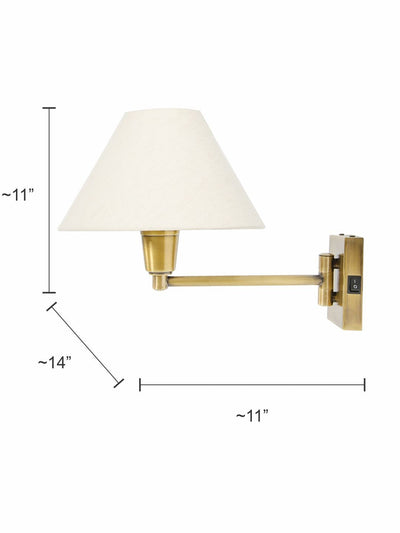Classy Swivel Antique Bedside Wall Sconce