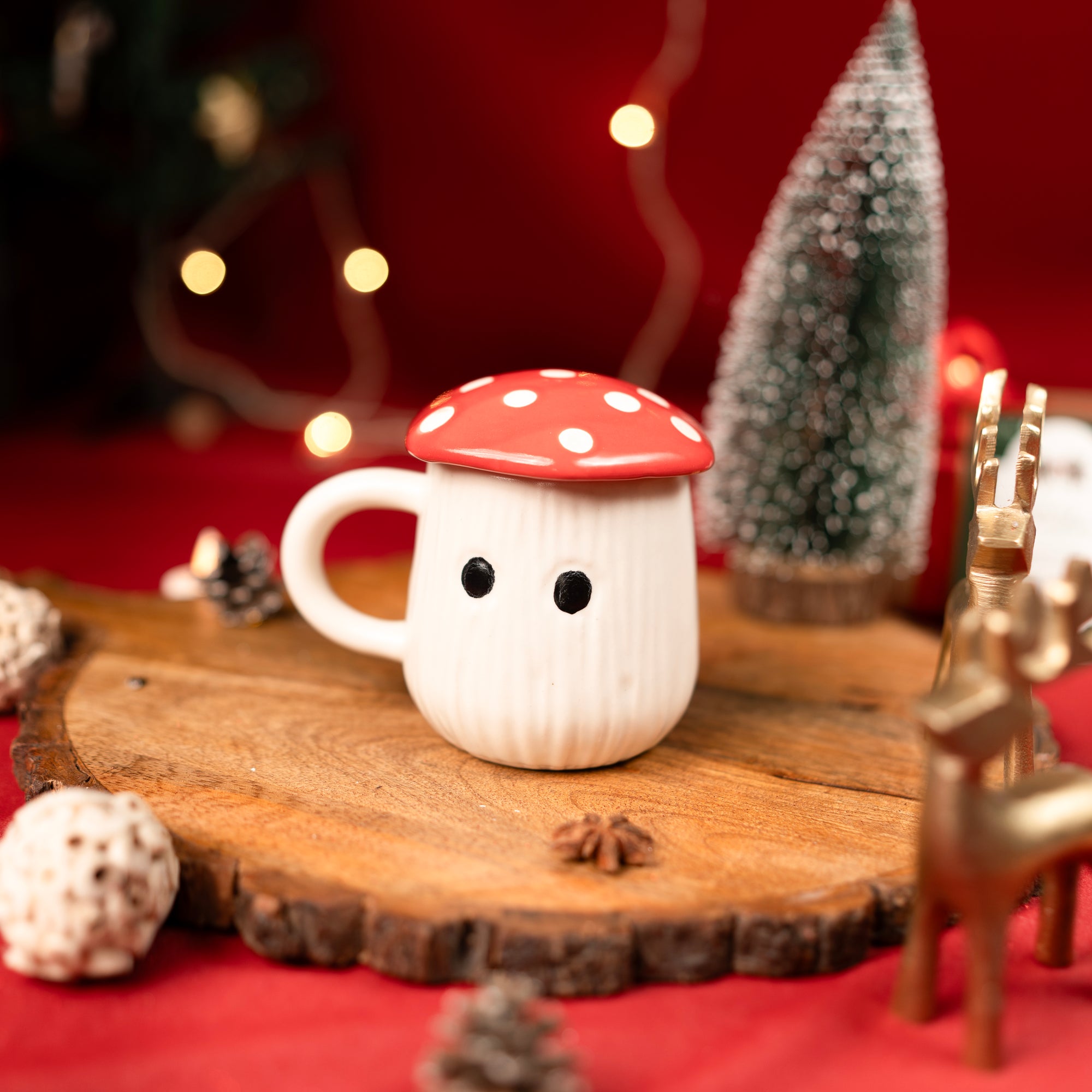 Shroom Sip Mug- Red