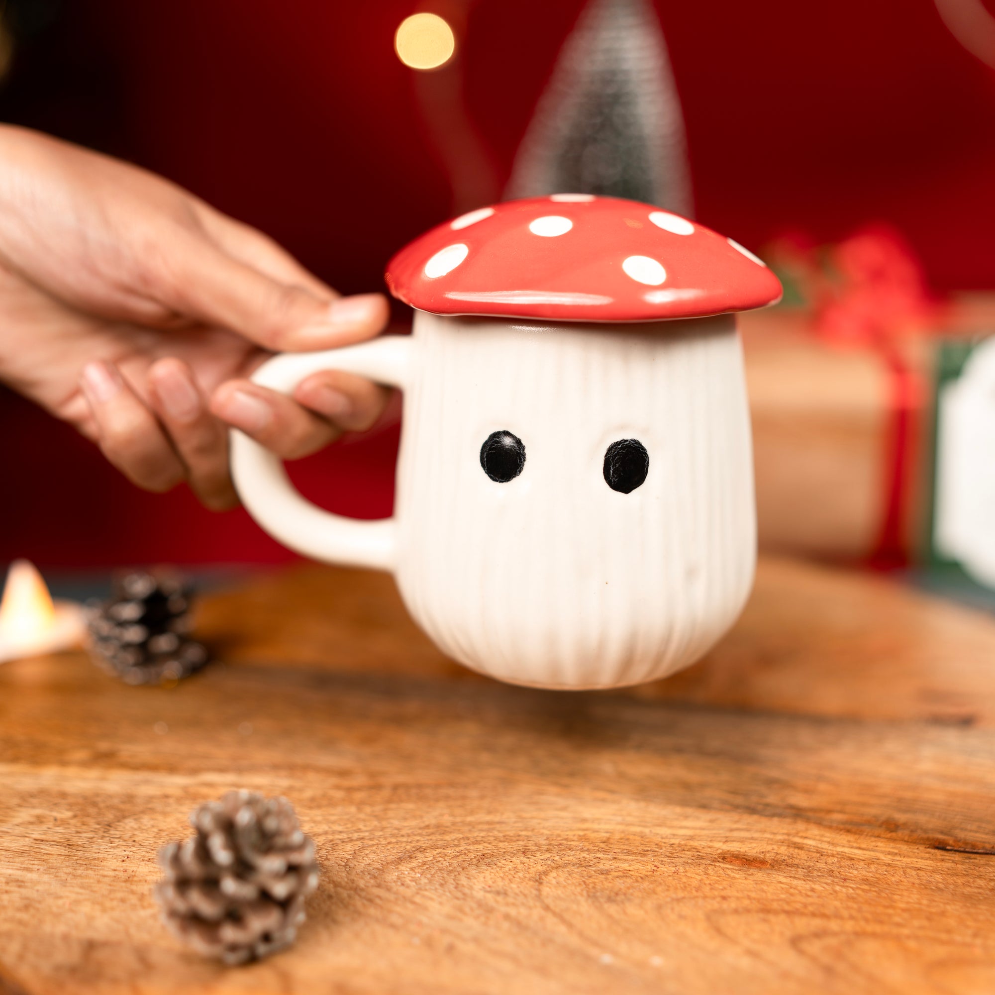 Shroom Sip Mug- Red