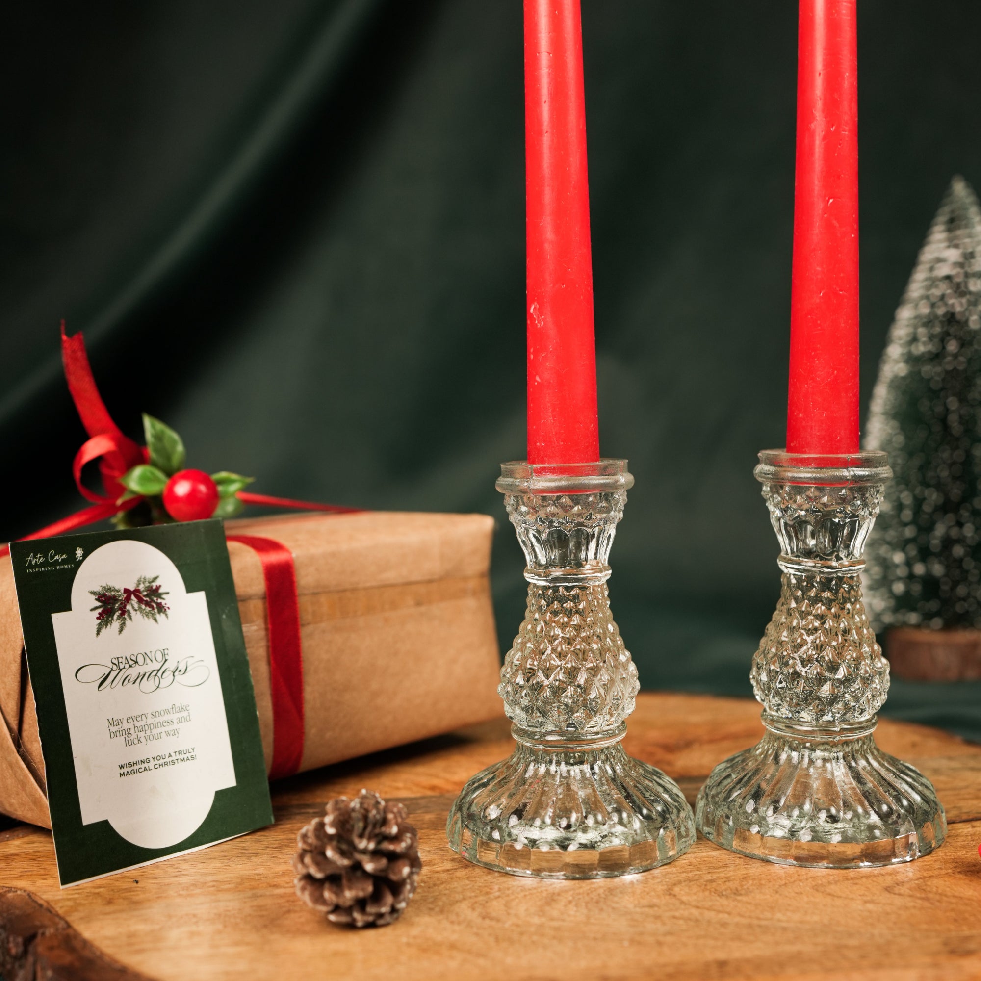 Glass Glow Candle Stand