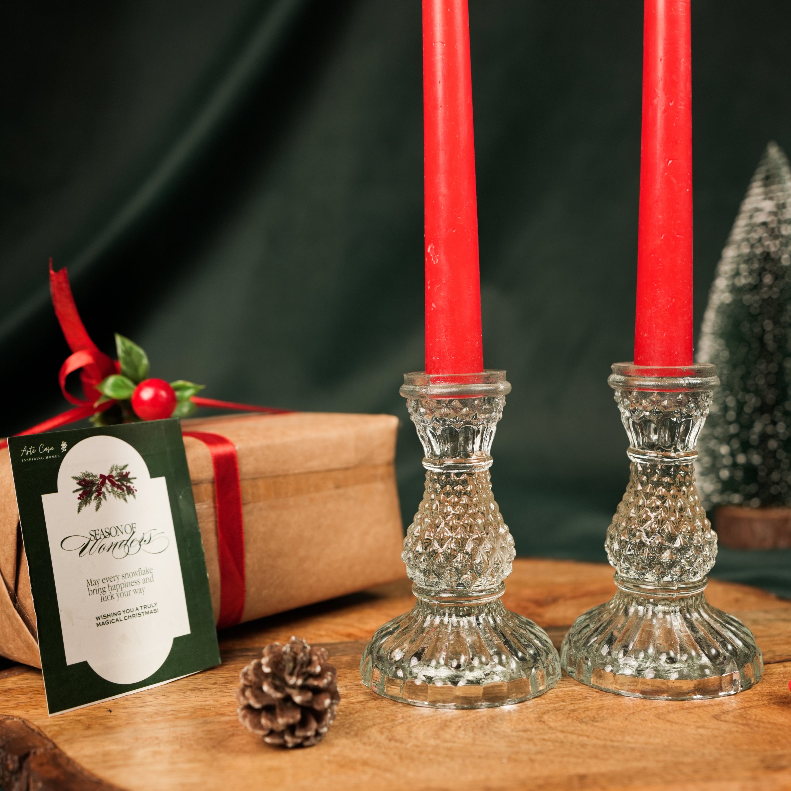 Glass Glow Candle Stand