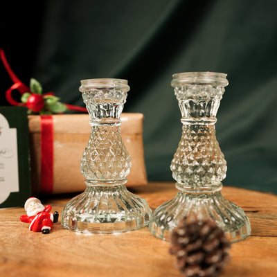 Glass Glow Candle Stand