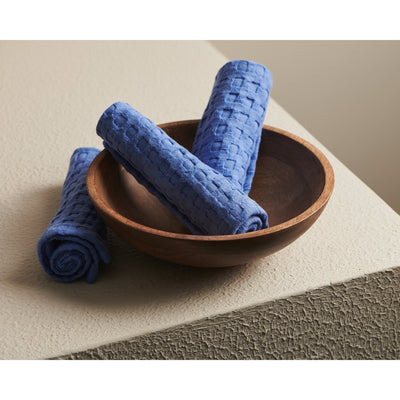 Cobalt | Cotton | Waffle | Face Towels - Set of 2
