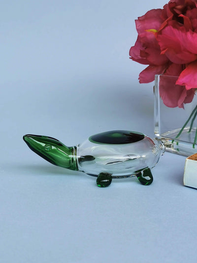 Collectible Glass Art Turtles- Jade