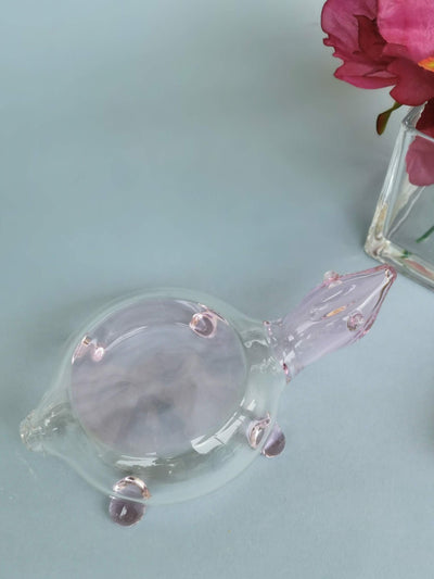 Collectible Glass Art Turtles- Pink