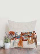 Cushion Cover - Colour Cascade Embroidered