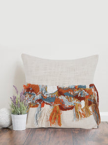 Cushion Cover - Colour Cascade Embroidered
