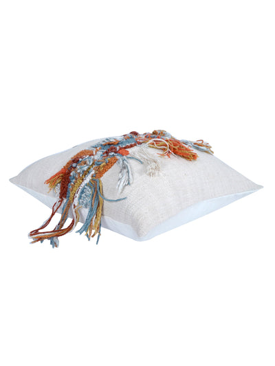 Colour Cascade Embroidered Cushion