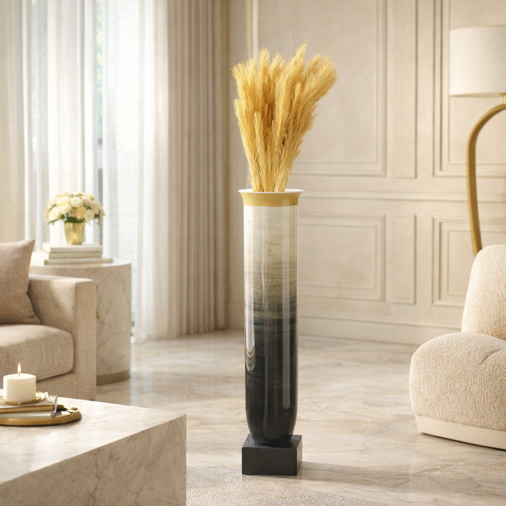 Coop  Brushed Slate Vase