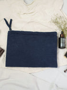 Courdroy Pouch Large  - Vincent Blue
