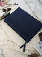 Courdroy Pouch Large  - Vincent Blue