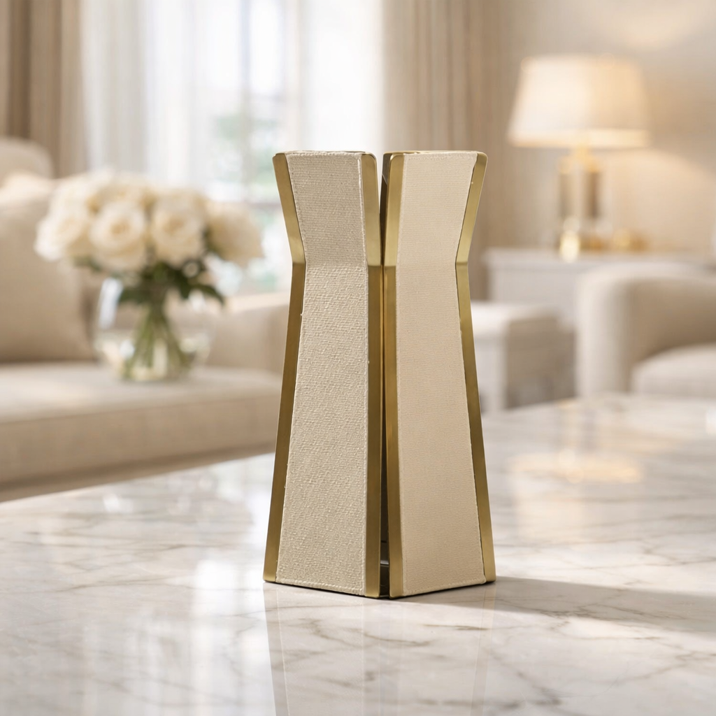 Crema Nordic Vase - Short