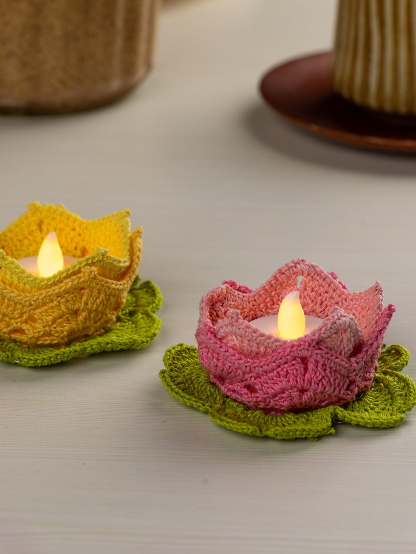 Crochet Tealight Holder