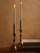 Golden Swirl Candle Holder