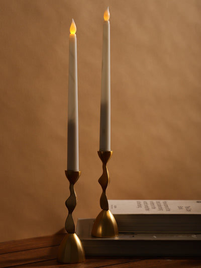 Golden Swirl Candle Holder