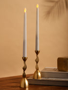 Golden Swirl Candle Holder